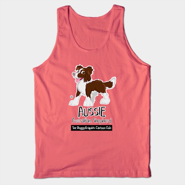 Aussie CartoonClub - Brown Tank Top by DoggyGraphics